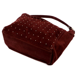 Luka 26-023 bordo odinė rankinė bordo