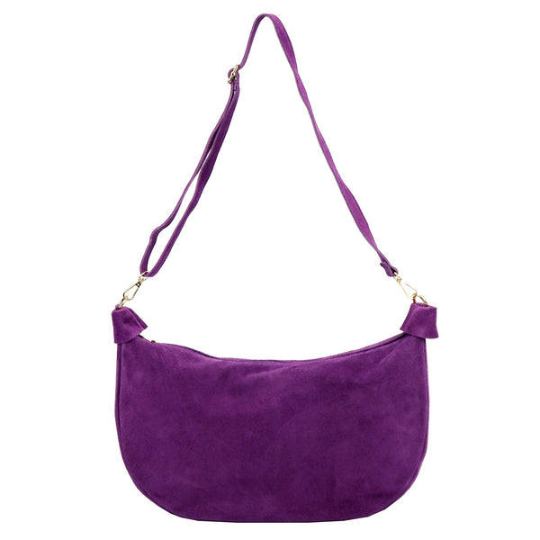 Luka 26-115 violetinė odinė rankinė fioletowy