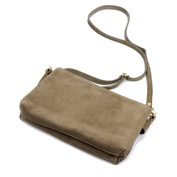 Luka 26-165 taupe natūralios odos rankinė taupe
