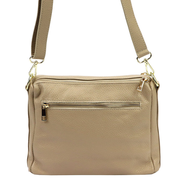 Luka 26-008 taupe natūralios odos rankinė taupe