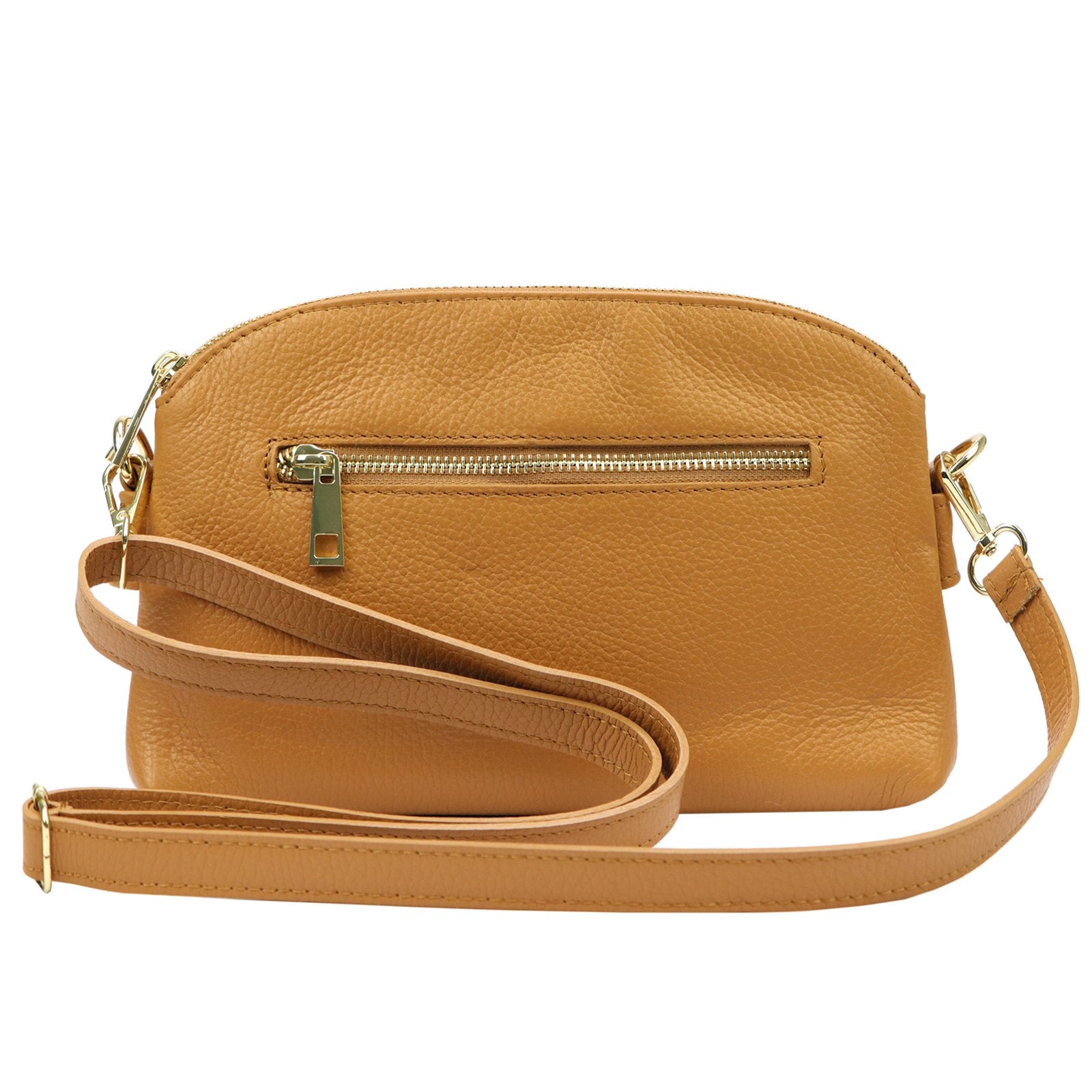 Luka 24-018 DOLLARO kupranugario spalvos natūralios odos rankinė camel-1