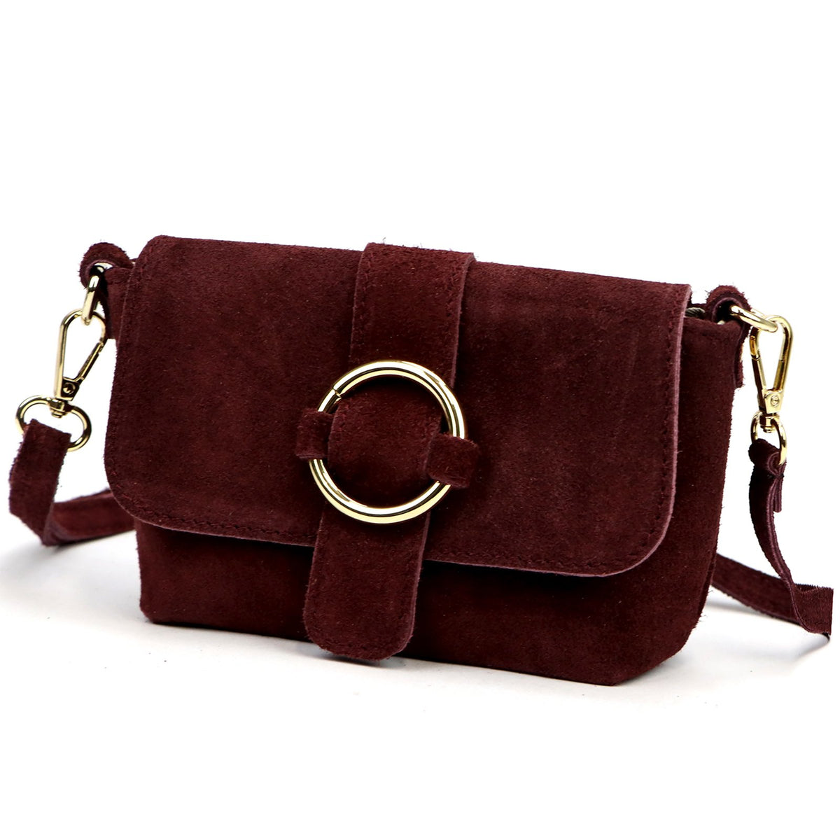 Luka 26-170 bordo natūralios odos rankinė bordo