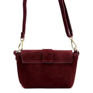 Luka 26-170 bordo natūralios odos rankinė bordo