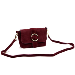 Luka 26-170 bordo natūralios odos rankinė bordo
