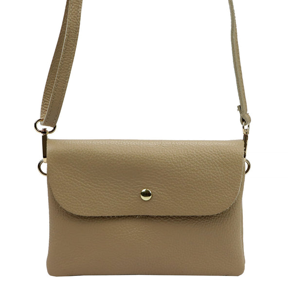 Luka 26-116 DOLLARO taupe odinė rankinė taupe