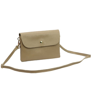 Luka 26-116 DOLLARO taupe odinė rankinė taupe