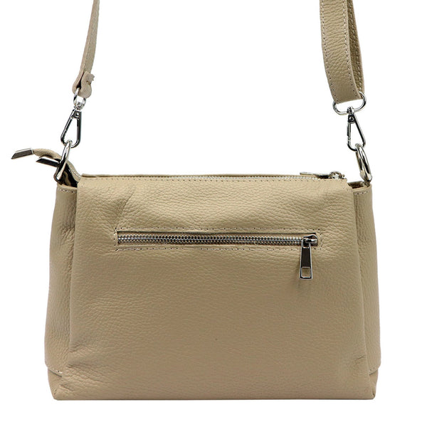 MiaMore 01-002 DOLLARO taupe natūralios odos rankinė taupe