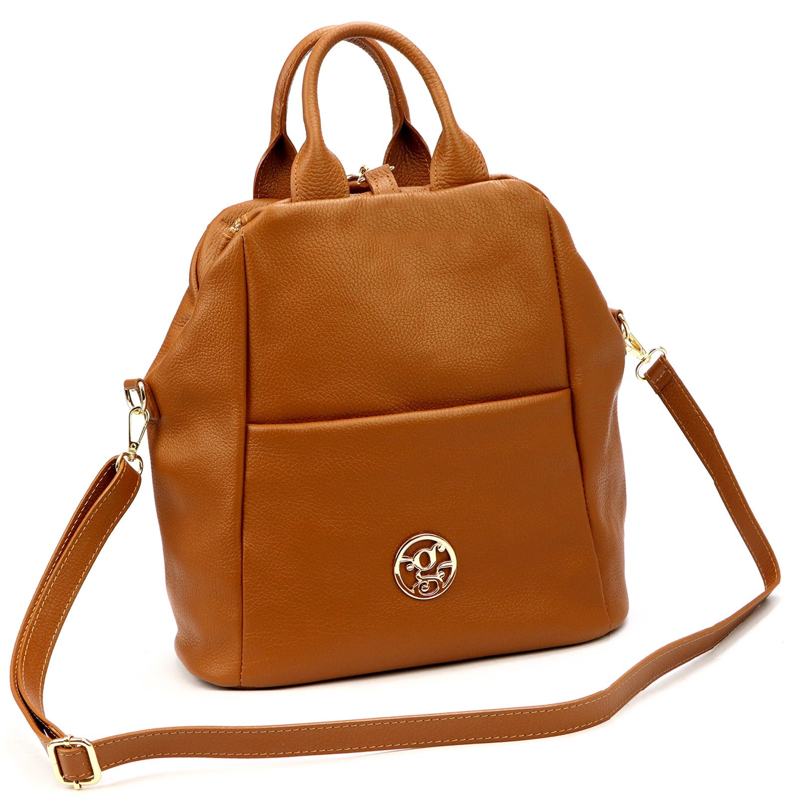 Gregorio 1733 DOLLARO kupranugario spalvos odinė rankinė camel-2
