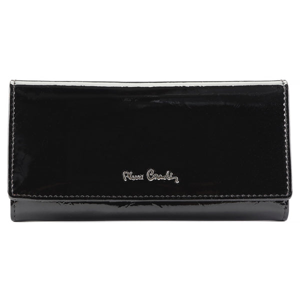 Pierre Cardin 02 LEAF-N 100 juoda piniginė czarny