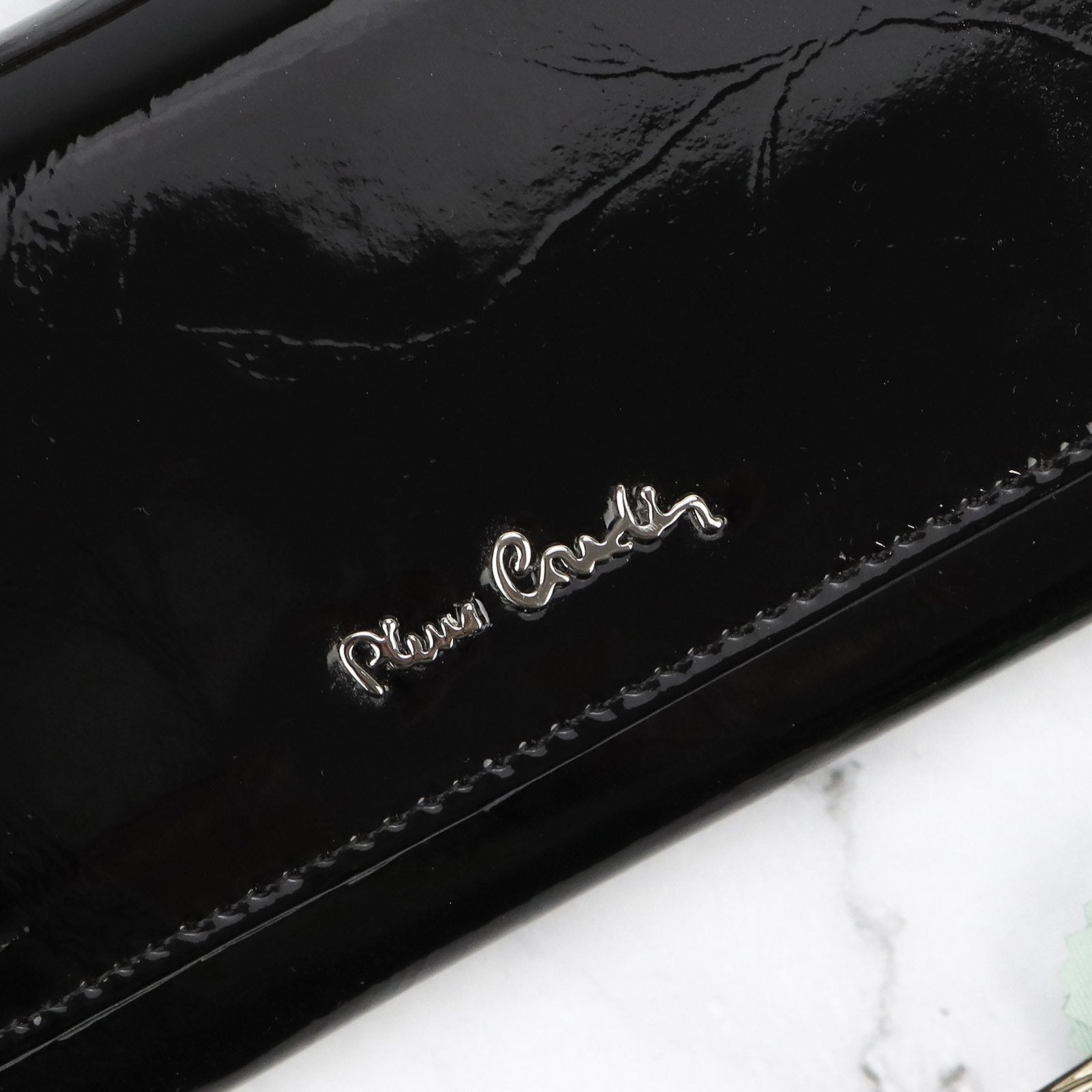 Pierre Cardin 02 LEAF-N 100 juoda piniginė czarny