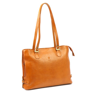 Florence 14 camel-1 natūralios odos rankinė camel-1