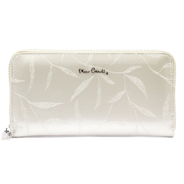 Pierre Cardin 02 LEAF 119 kreminė odinė piniginė cream