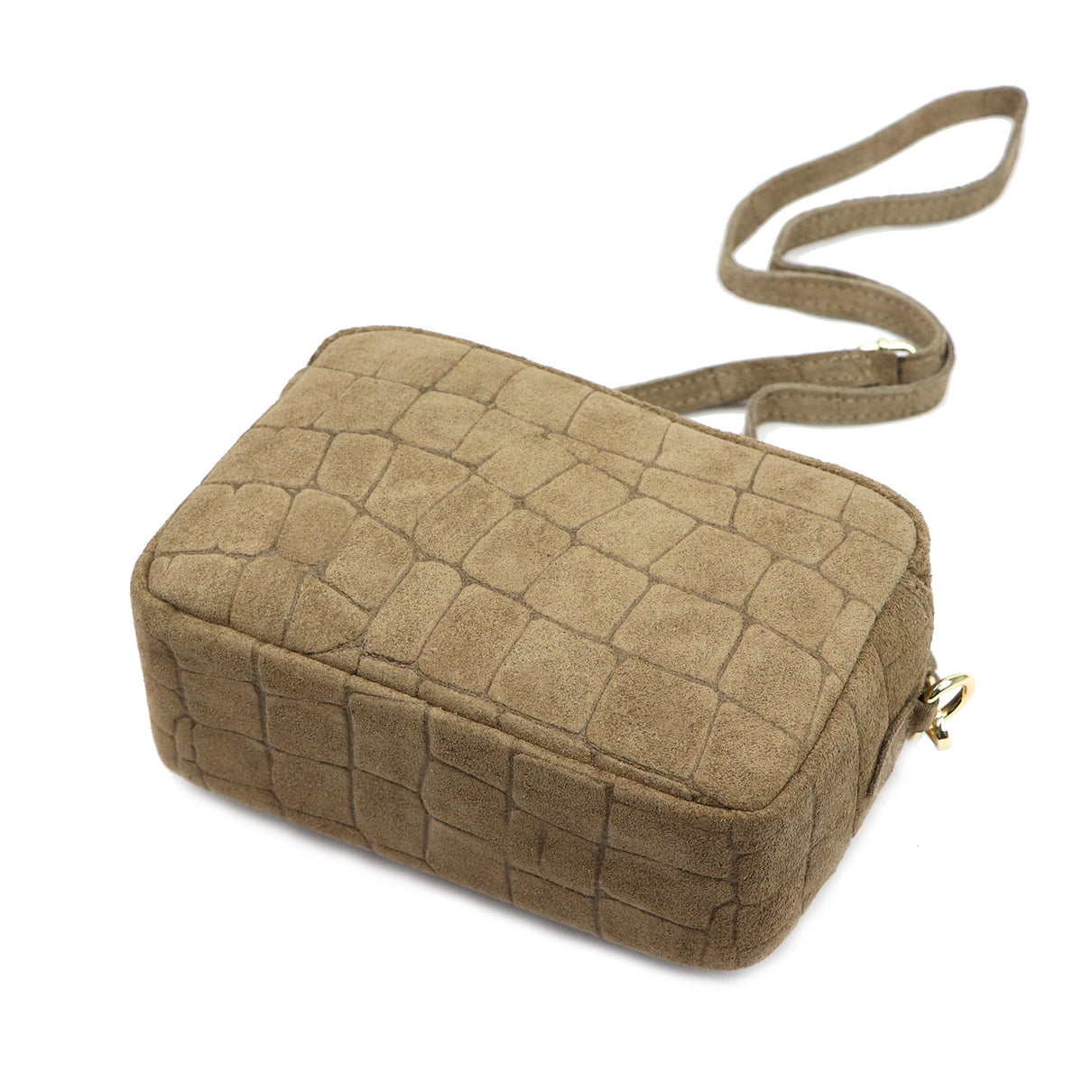 Luka 25-011 CROCO taupe natūralios odos rankinė taupe