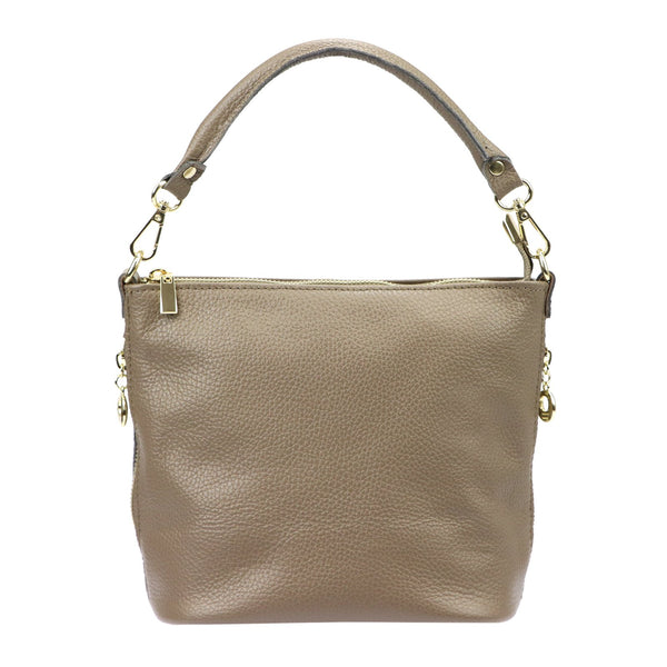 Patrizia 419-040 GOLD pilkai ruda odinė rankinė taupe