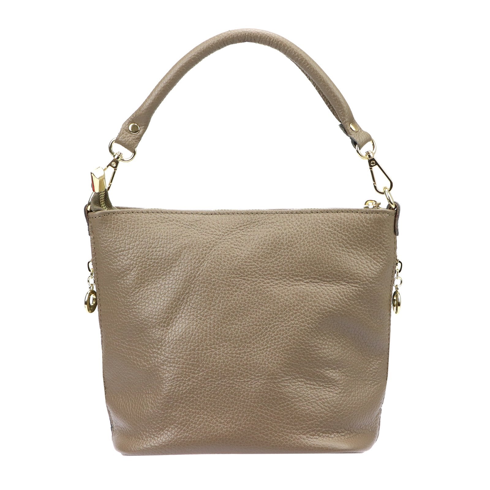 Patrizia 419-040 GOLD pilkai ruda odinė rankinė taupe