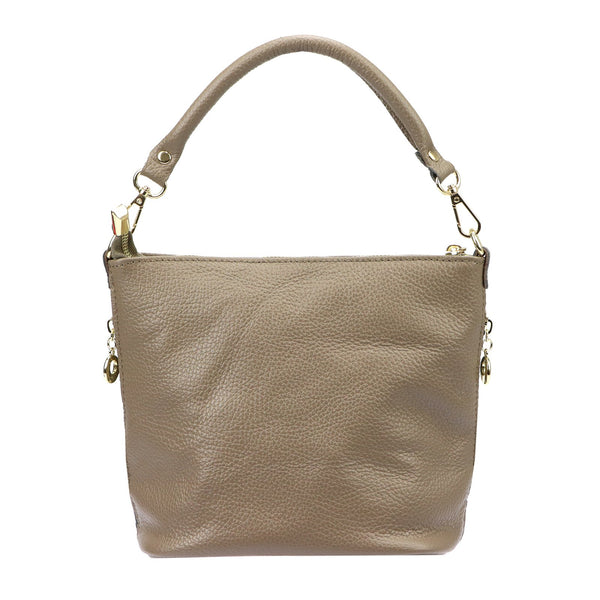 Patrizia 419-040 GOLD pilkai ruda odinė rankinė taupe
