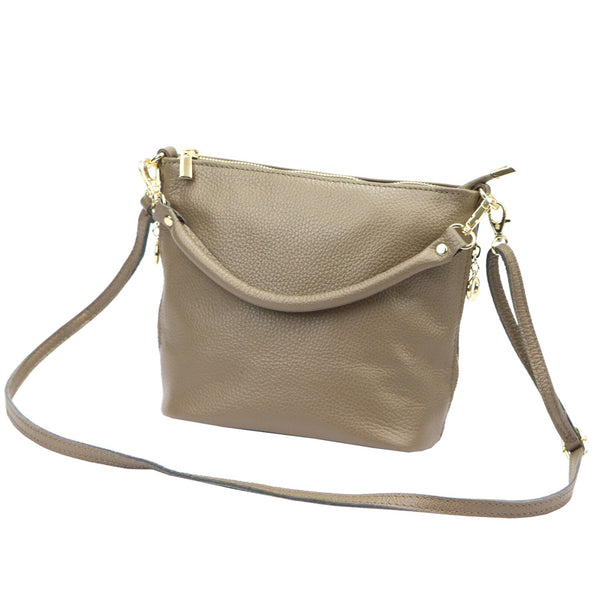 Patrizia 419-040 GOLD pilkai ruda odinė rankinė taupe