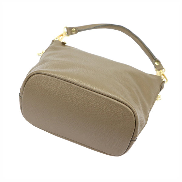 Patrizia 419-040 GOLD pilkai ruda odinė rankinė taupe