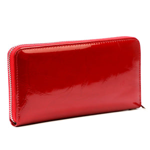 Pierre Cardin 02 LEAF 119 raudona odinė piniginė czerwony