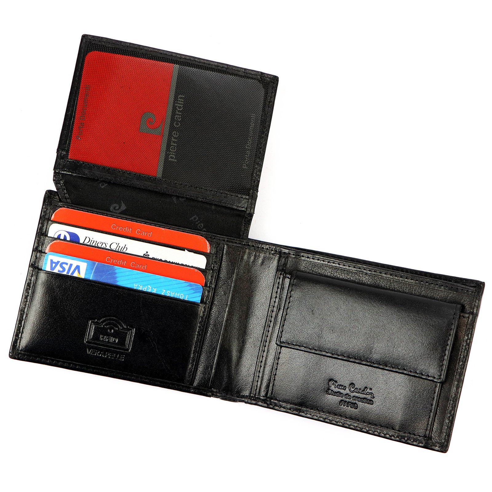Pierre Cardin YS507.1 8806 RFID juoda odinė piniginė czarny