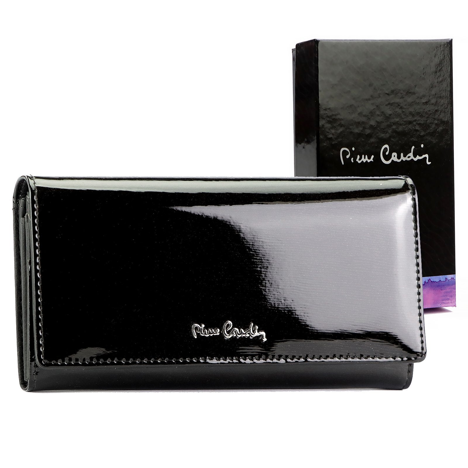 Pierre Cardin 05 LINE 100 juoda odinė piniginė czarny