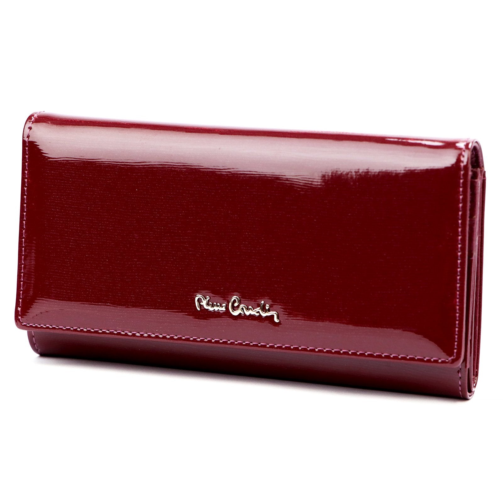 Pierre Cardin 05 LINE 102 violetinė odinė piniginė fioletowy
