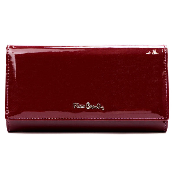 Pierre Cardin 05 LINE 102 violetinė odinė piniginė fioletowy