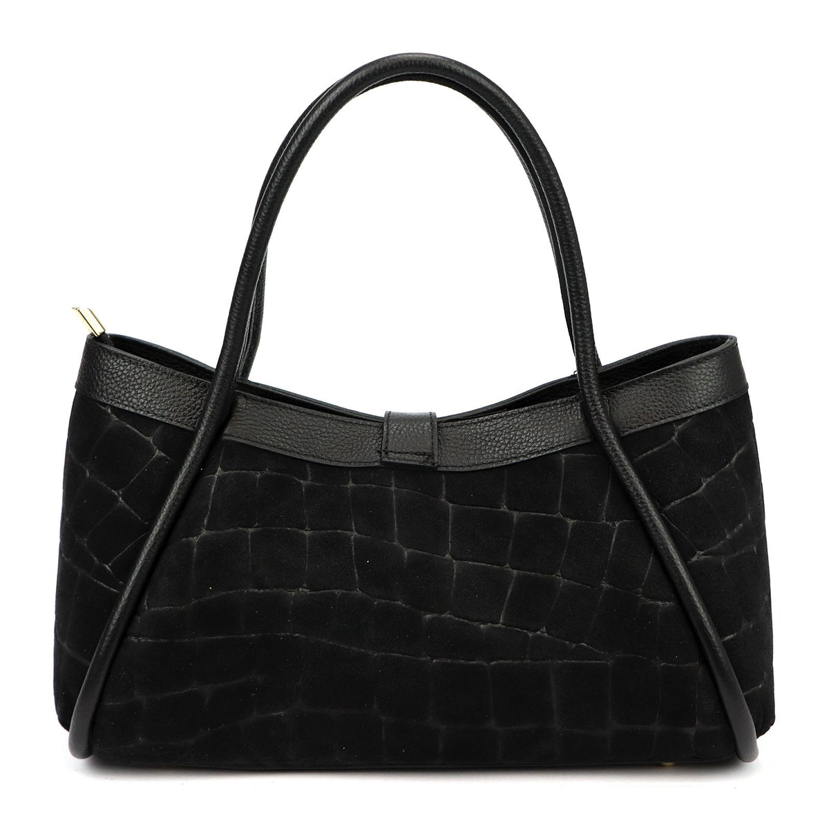 Camilla PREMIUM 10.014 CROCO juoda odinė rankinė czarny