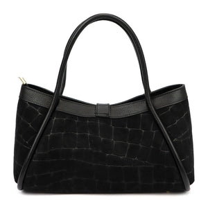 Camilla PREMIUM 10.014 CROCO juoda odinė rankinė czarny