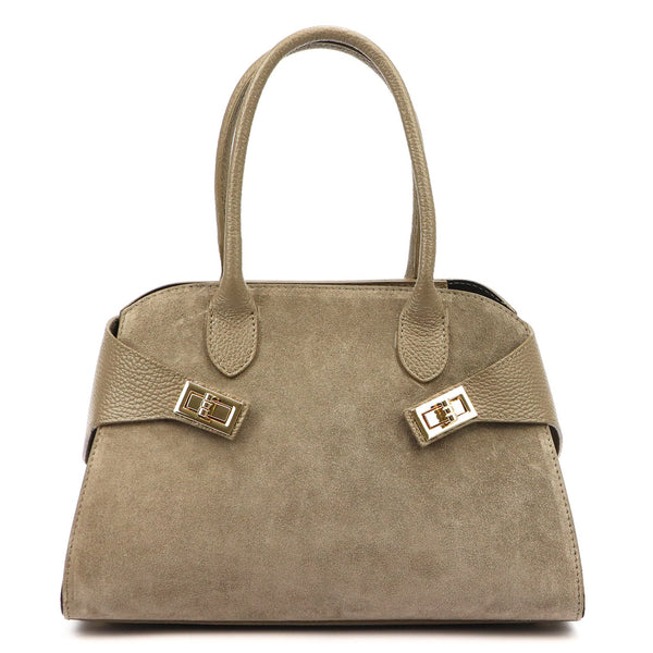 Luka 26-006 taupe natūralios odos rankinė taupe