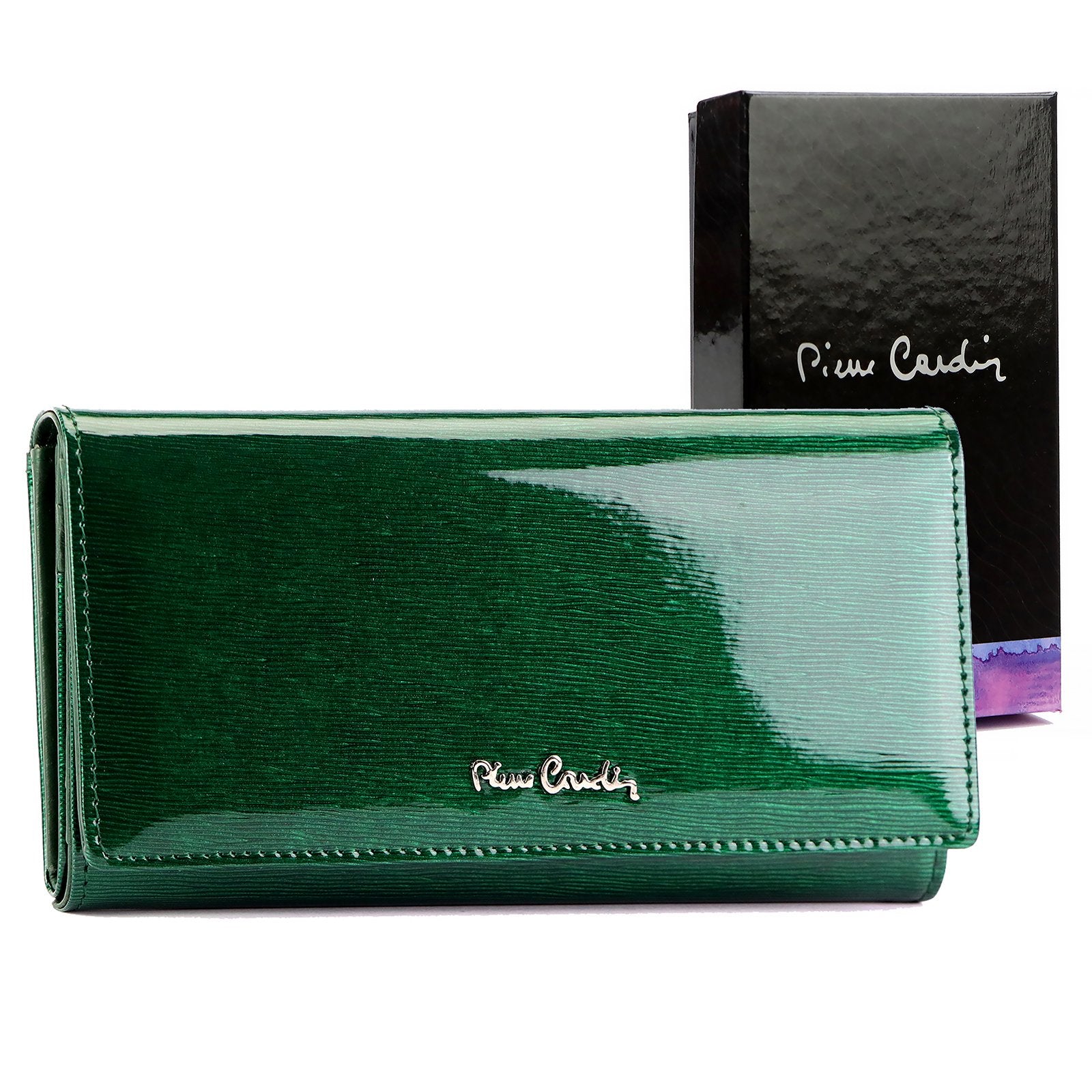 Pierre Cardin 05 LINE 102 žalia piniginė zielony