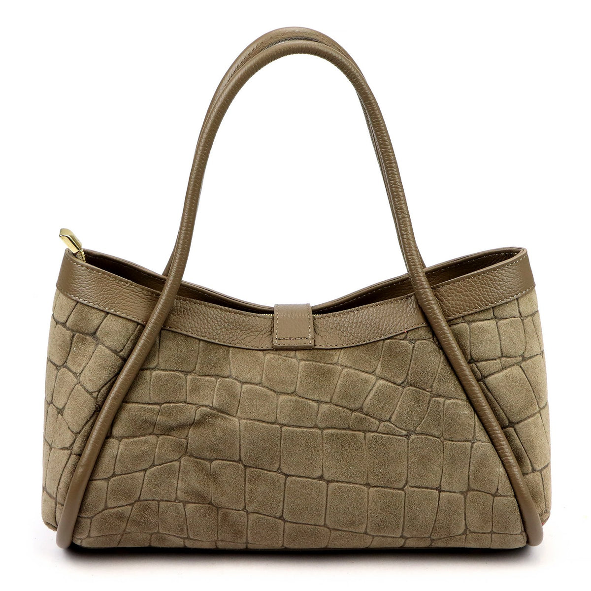 Camilla PREMIUM 10.014 CROCO taupe odinė rankinė taupe
