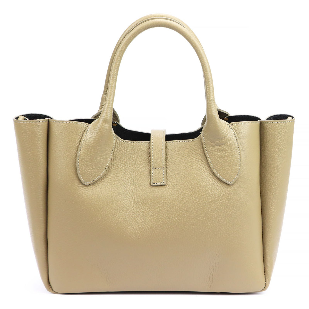 Luka 25-061 2 viename taupe natūralios odos rankinė taupe