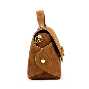 Luka 26-106 CROCO camel-1 natūralios odos rankinė camel-1