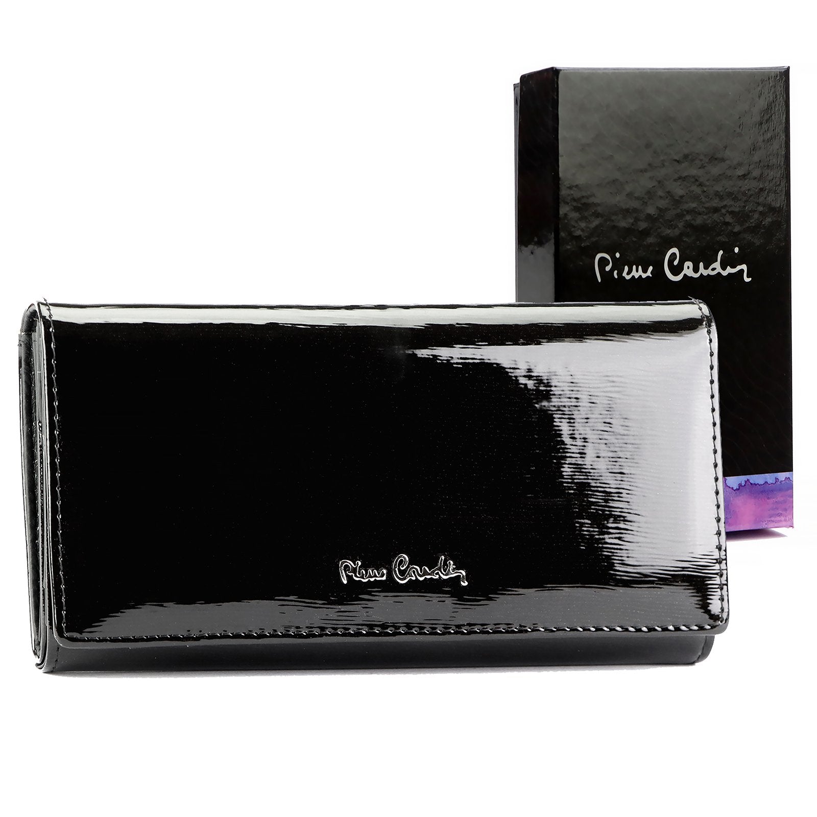 Pierre Cardin 05 LINE 102 juoda odinė piniginė czarny