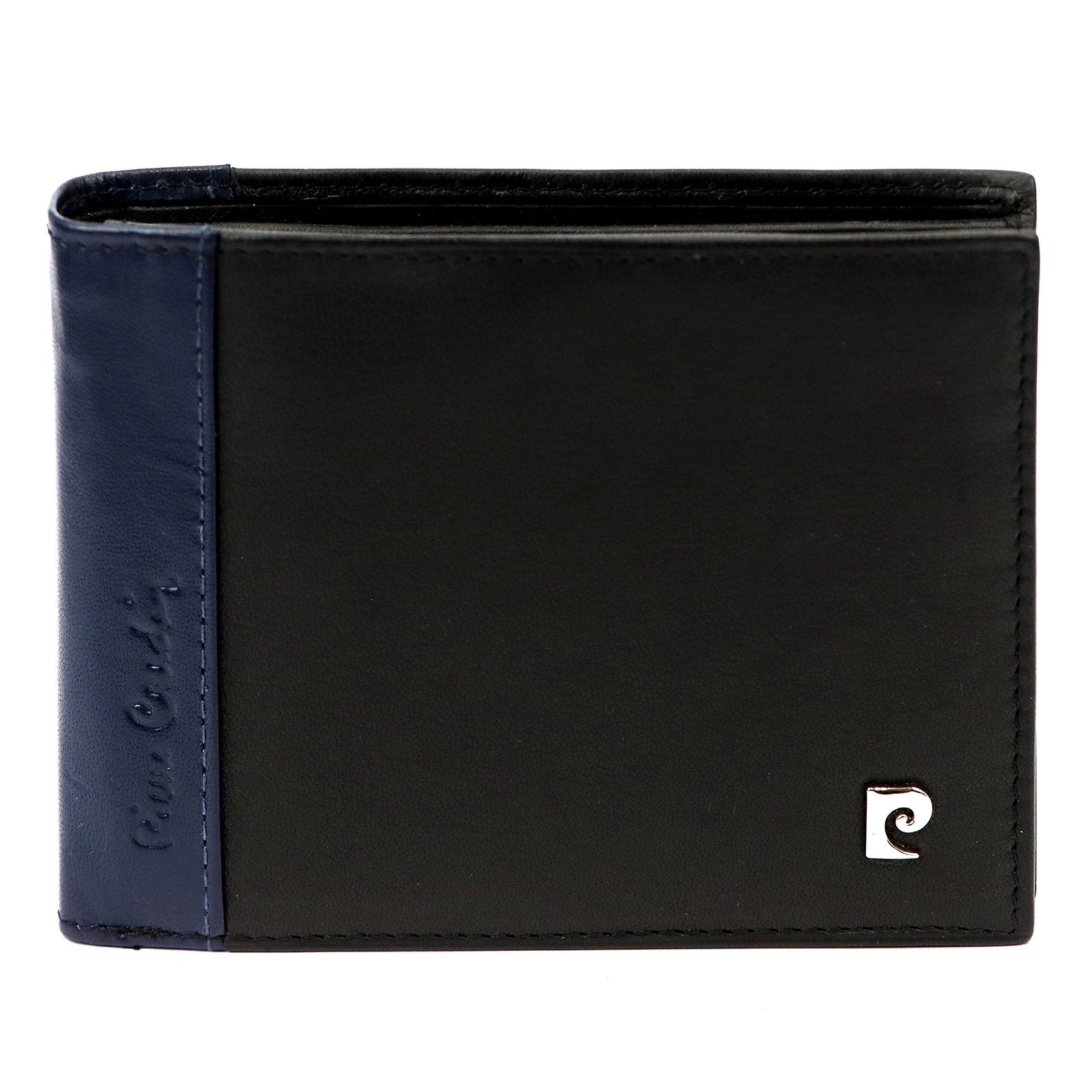 Pierre Cardin TILAK30 8806 juoda ir mėlyna piniginė czarny + niebieski
