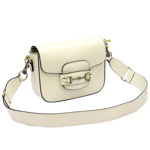 Luka 20-095 kreminė natūralios odos rankinė cream