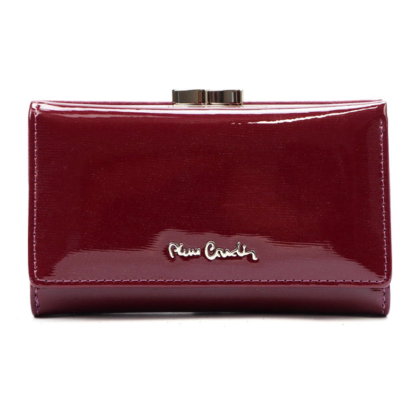 Pierre Cardin 05 LINE 108 violetinė odinė piniginė fioletowy