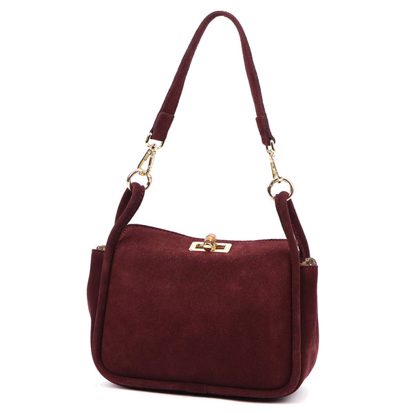 Luka 26-172 bordo odinė rankinė bordo