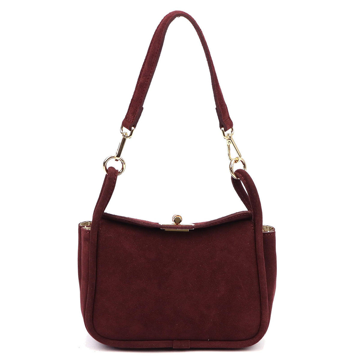 Luka 26-172 bordo odinė rankinė bordo