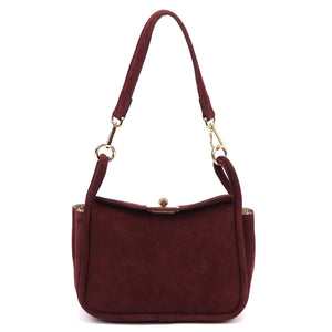 Luka 26-172 bordo odinė rankinė bordo
