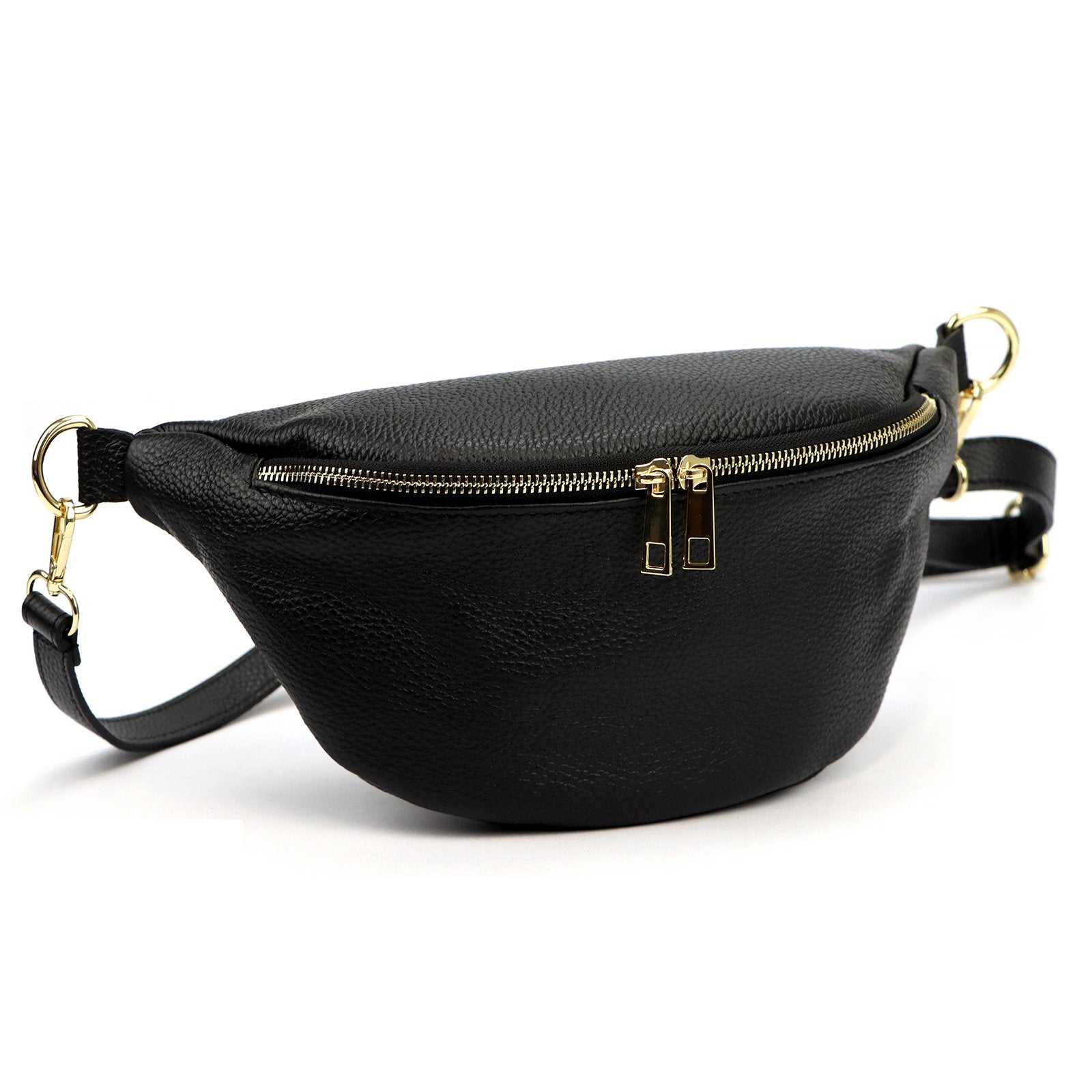 Luka 26-111 DOLLARO juoda natūralios odos rankinė czarny
