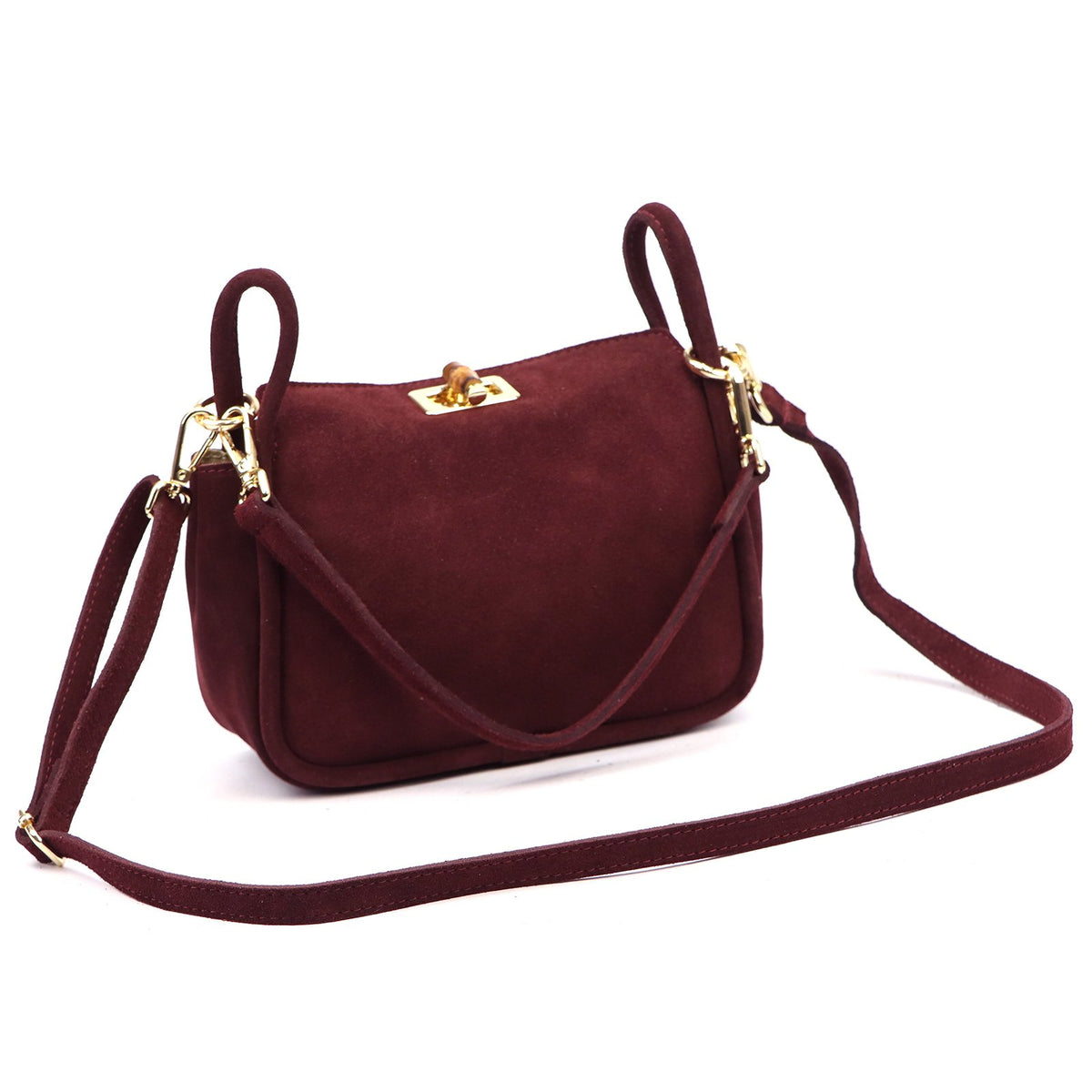 Luka 26-172 bordo odinė rankinė bordo