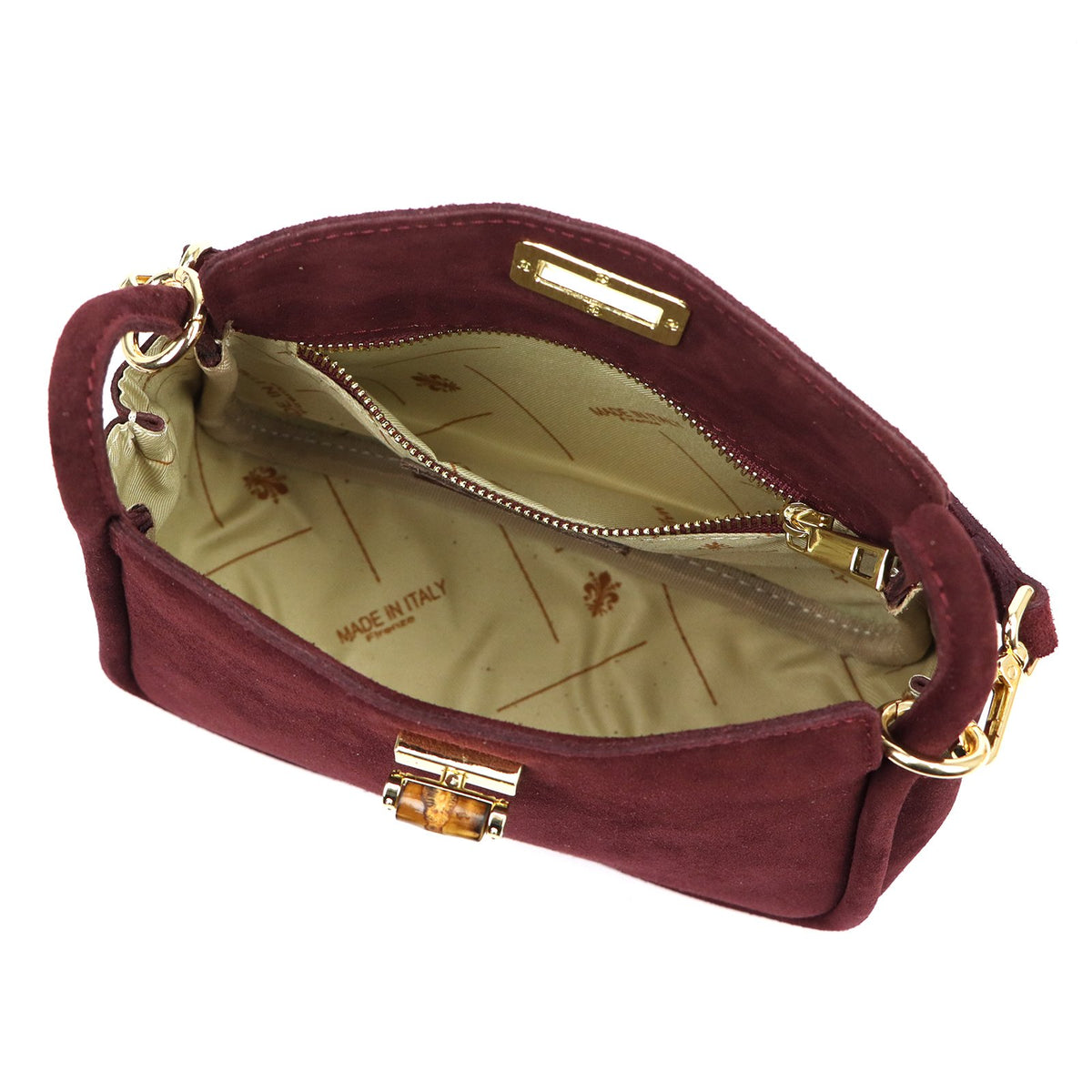 Luka 26-172 bordo odinė rankinė bordo