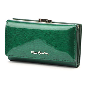 Pierre Cardin 05 LINE 108 žalia odinė piniginė zielony