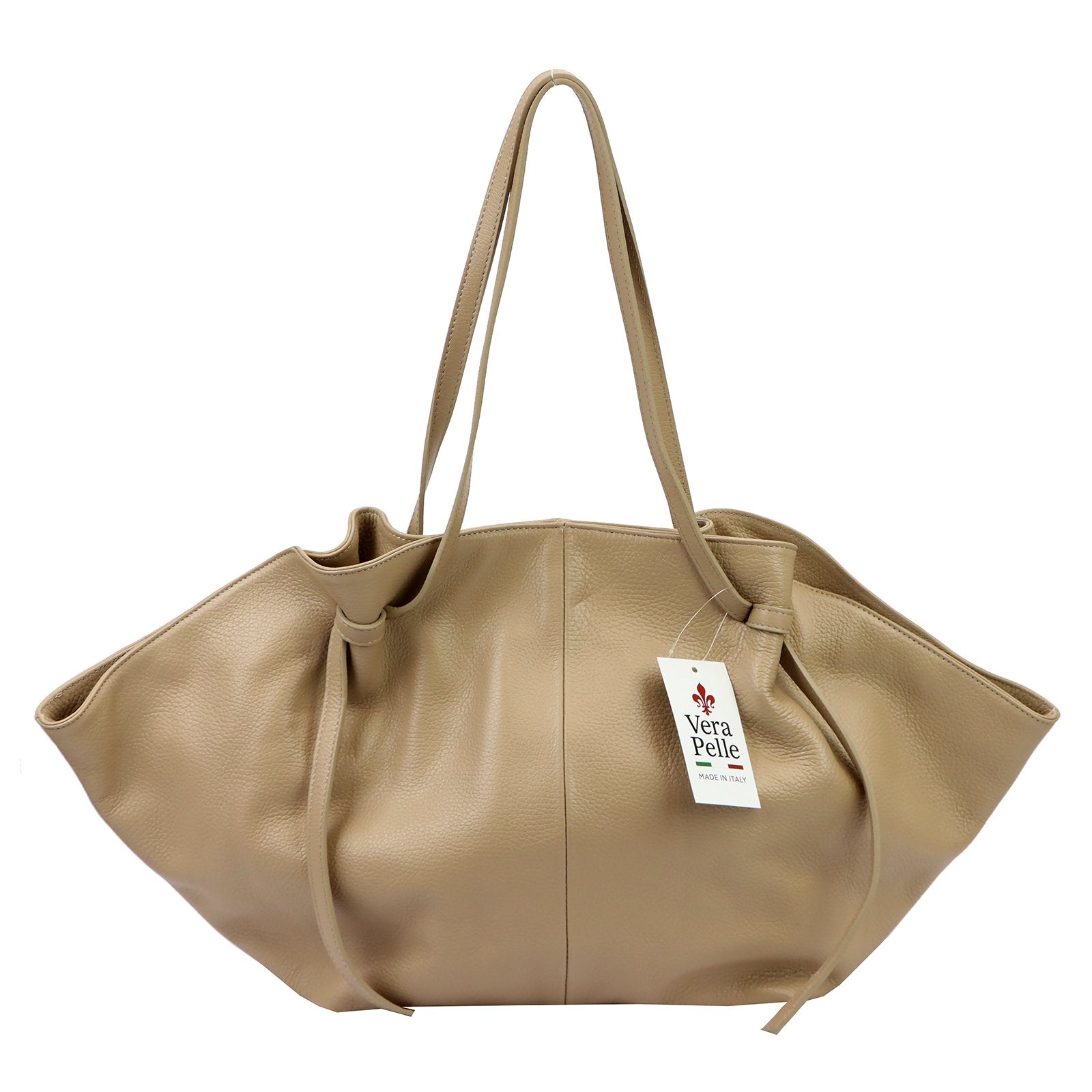 Luka 26-012 DOLLARO taupe natūralios odos rankinė taupe