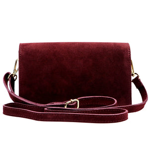 Luka 25-070 bordo spalvos odinė rankinė bordo