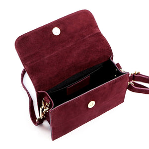 Luka 25-070 bordo spalvos odinė rankinė bordo