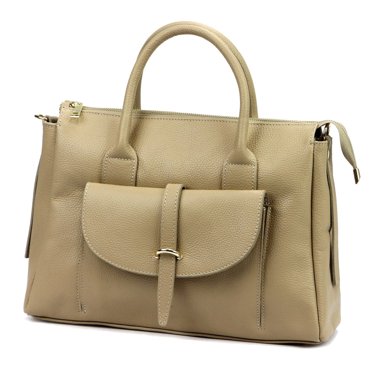 Camilla PREMIUM 10.016 DOLLARO taupe natūralios odos rankinė taupe