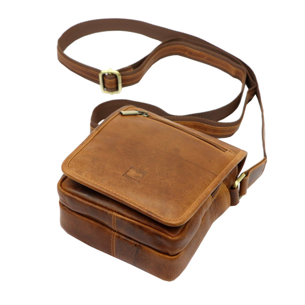 Nordee MSD-03 GM10 ruda natūralios odos rankinė brązowy